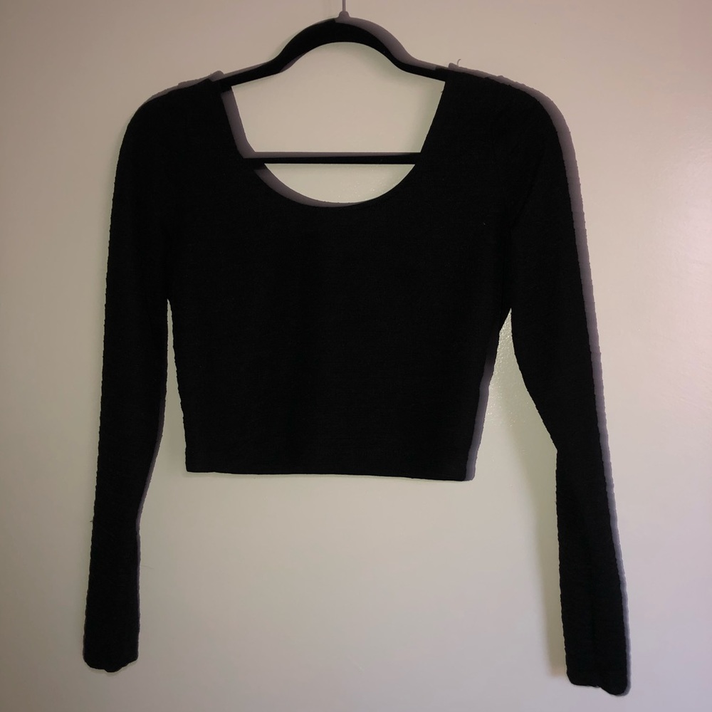 Material Girl Long Sleeved Crop top